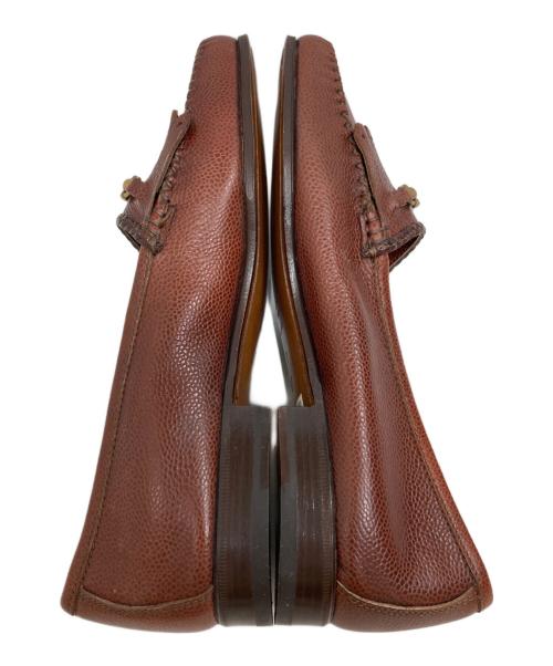 Salvatore Ferragamo（サルヴァトーレ フェラガモ）Salvatore Ferragamo (サルヴァトーレ フェラガモ) レザーローファー ブラウン サイズ:7の古着・服飾アイテム