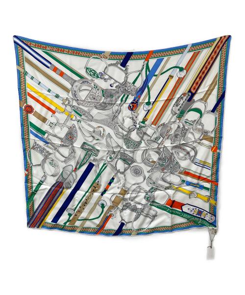 HERMES（エルメス）HERMES (エルメス) カレ ウォッシュ90 ホワイトの古着・服飾アイテム