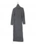 MaxMara (マックスマーラ) カシミヤ混 ウール タートルネック ニットワンピース グレー サイズ:S：25000円