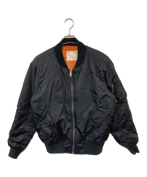 ALPHA（アルファ）ALPHA (アルファ) MA-1ジャケット ブラック サイズ:SMALLの古着・服飾アイテム