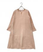 LOUNIEルーニー）の古着「袖パール ニット ワンピース」｜ピンク