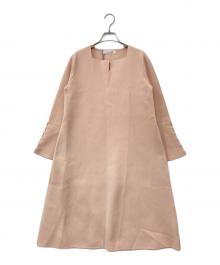 LOUNIE（ルーニー）の古着「袖パール ニット ワンピース」｜ピンク