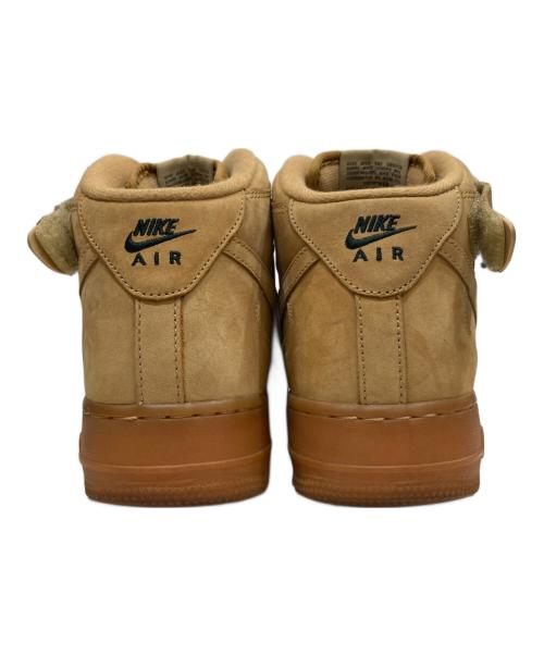 NIKE（ナイキ）NIKE AIR FORCE 1 MID '07 PRM QS FLAX/FLAX-OUTDOOR GREEN/エアフォース1ミッド’07プレミアムQSフラックス/フラックスアウトドアグリーン ベージュ サイズ:SIZE 26cmの古着・服飾アイテム