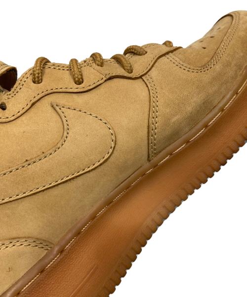 NIKE（ナイキ）NIKE AIR FORCE 1 MID '07 PRM QS FLAX/FLAX-OUTDOOR GREEN/エアフォース1ミッド’07プレミアムQSフラックス/フラックスアウトドアグリーン ベージュ サイズ:SIZE 26cmの古着・服飾アイテム