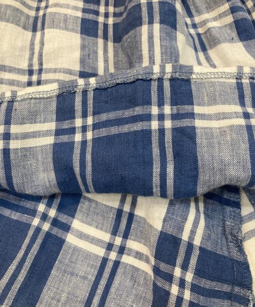 O'NEIL OF DUBLIN（オニールオブダブリン）O'NEIL OF DUBLIN (オニールオブダブリン) リネンチェックスカート ブルー サイズ:us6の古着・服飾アイテム