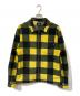stussy（ステューシー）の古着「Polar Fleece Zip Up Shirt/ポーラーフリースジップアップシャツ」｜ブラック×イエロー