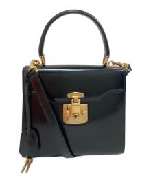 GUCCI（グッチ）の古着「レディロック2WAYバッグ」｜ブラック