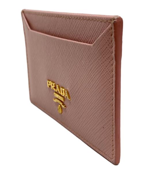 PRADA（プラダ）PRADA (プラダ) SAFFIANO CUIR BALTICOカードケース ピンクの古着・服飾アイテム