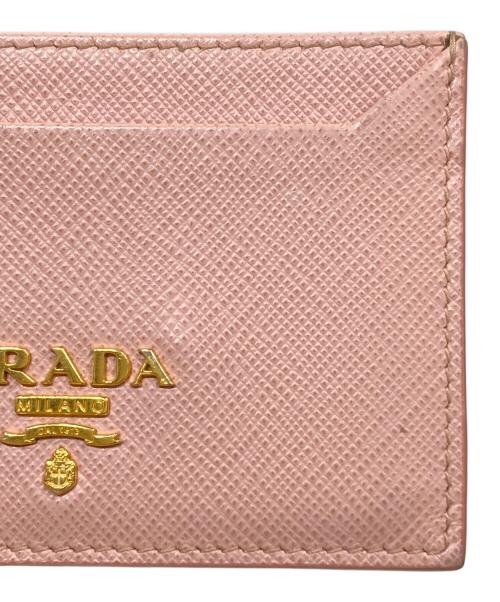 PRADA（プラダ）PRADA (プラダ) SAFFIANO CUIR BALTICOカードケース ピンクの古着・服飾アイテム