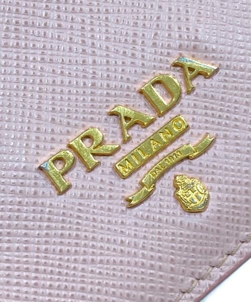 PRADA（プラダ）PRADA (プラダ) SAFFIANO CUIR BALTICOカードケース ピンクの古着・服飾アイテム