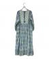 ne quittez pas (ヌキテパ) Cotton Voile Ethnic Combination Print Gather Dress グリーン サイズ:M：10000円