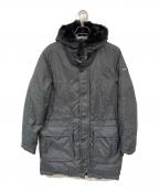 EMPORIO ARMANIエンポリオアルマーニ）の古着「ファーフード ダウンコート」｜グレー