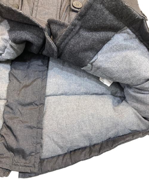 EMPORIO ARMANI（エンポリオアルマーニ）EMPORIO ARMANI (エンポリオアルマーニ) ファーフード ダウンコート グレー サイズ:Mの古着・服飾アイテム