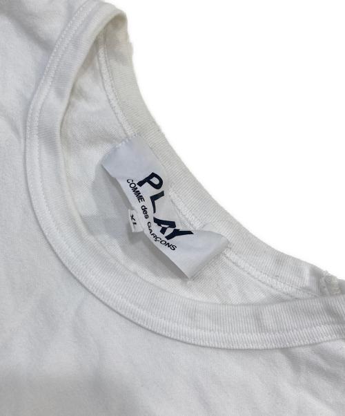 PLAY COMME des GARCONS（プレイコムデギャルソン）PLAY COMME des GARCONS (プレイコムデギャルソン) THE NORTH FACE (ザ ノース フェイス) プリントカットソー ホワイト サイズ:SIZE XLの古着・服飾アイテム
