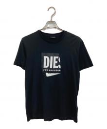 DIESEL（ディーゼル）の古着「ロゴTシャツ」｜ブラック
