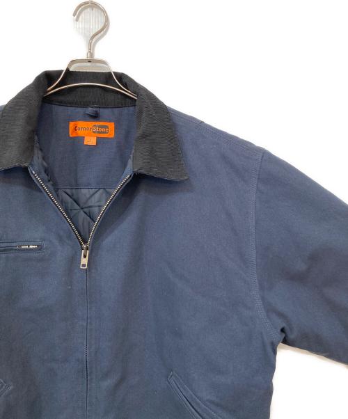 CORNERSTONE（コーナーストーン）cornerstone (コーナーストーン) ダッククロスジャケット ネイビー サイズ:Lの古着・服飾アイテム