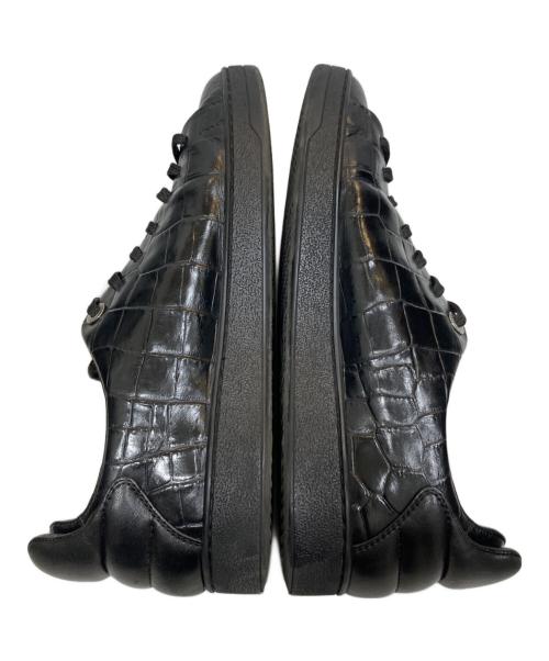LOUIS VUITTON（ルイ ヴィトン）LOUIS VUITTON (ルイ ヴィトン) クロコ型押し スニーカー ブラック サイズ:SIZE6の古着・服飾アイテム