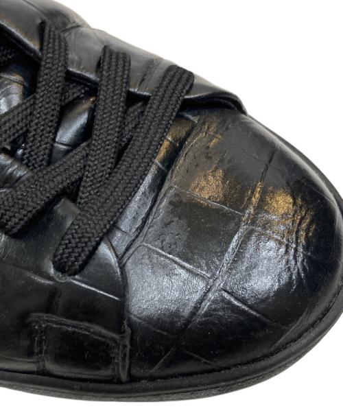 LOUIS VUITTON（ルイ ヴィトン）LOUIS VUITTON (ルイ ヴィトン) クロコ型押し スニーカー ブラック サイズ:SIZE6の古着・服飾アイテム