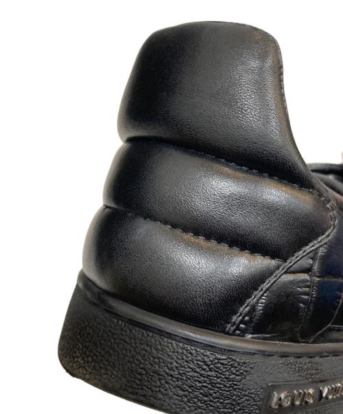 LOUIS VUITTON（ルイ ヴィトン）LOUIS VUITTON (ルイ ヴィトン) クロコ型押し スニーカー ブラック サイズ:SIZE6の古着・服飾アイテム