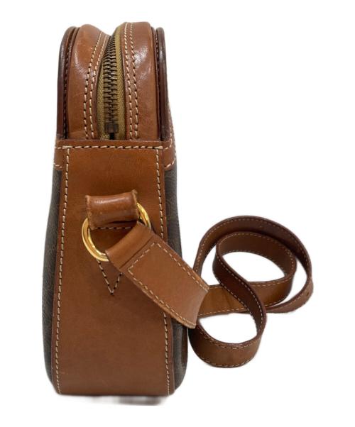 CELINE（セリーヌ）CELINE (セリーヌ) マカダムショルダーバッグ ブラウンの古着・服飾アイテム