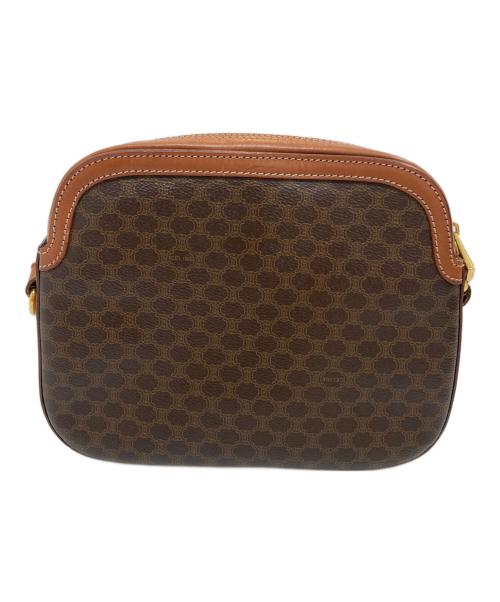 CELINE（セリーヌ）CELINE (セリーヌ) マカダムショルダーバッグ ブラウンの古着・服飾アイテム