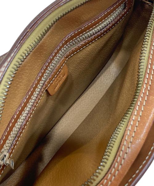CELINE（セリーヌ）CELINE (セリーヌ) マカダムショルダーバッグ ブラウンの古着・服飾アイテム