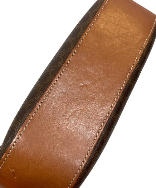 CELINE（セリーヌ）CELINE (セリーヌ) マカダムショルダーバッグ ブラウンの古着・服飾アイテム