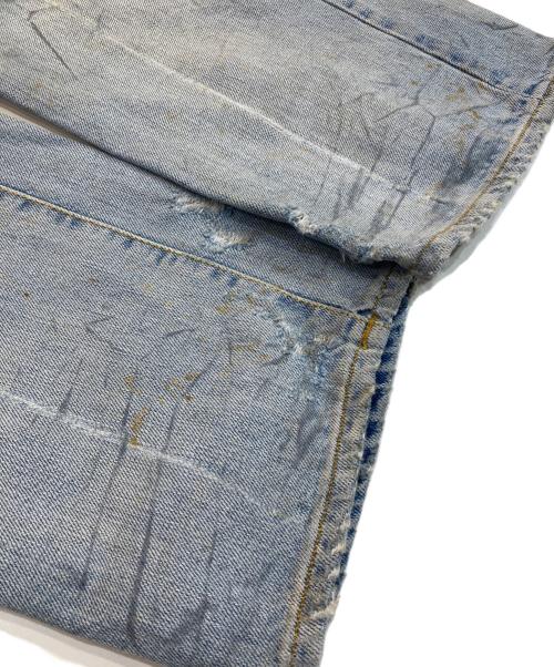 BALMAIN（バルマン）BALMAIN (バルマン) 加工ストレートバイカーデニムパンツ インディゴ サイズ:31の古着・服飾アイテム