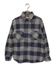 SUGAR CANE（シュガーケーン）の古着「チェックシャツ」｜グレー