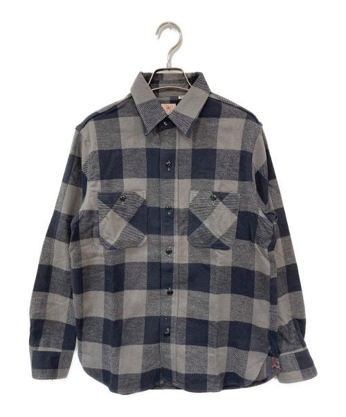 SUGAR CANE（シュガーケーン）SUGAR CANE (シュガーケーン) チェックシャツ グレー サイズ:SMALLの古着・服飾アイテム