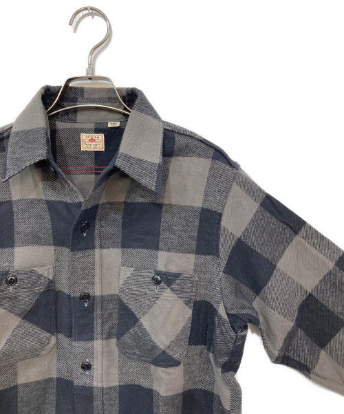 SUGAR CANE（シュガーケーン）SUGAR CANE (シュガーケーン) チェックシャツ グレー サイズ:SMALLの古着・服飾アイテム