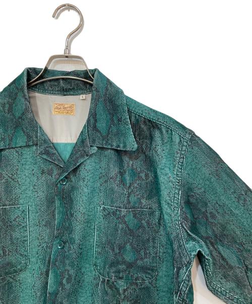 STYLE EYES（スタイルアイズ）STYLE EYES (スタイルアイズ) オープンカラーシャツ グリーン サイズ:Lの古着・服飾アイテム