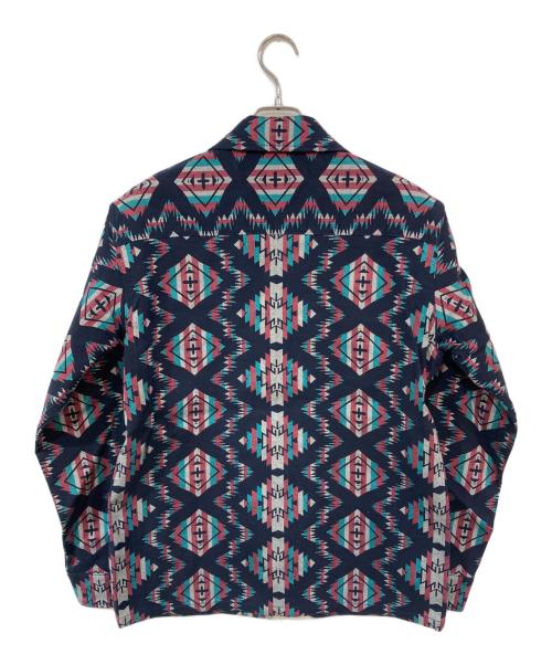 SUGAR CANE（シュガーケーン）SUGAR CANE (シュガーケーン) ネイティブアメリカン・コットンジャガードジップシャツジャケット マルチカラー サイズ:Lの古着・服飾アイテム