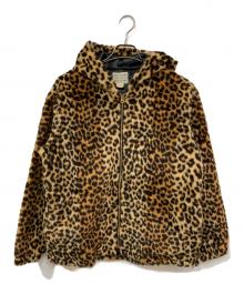 STYLE EYES（スタイルアイズ）の古着「レオパード柄 ジップパーカー」｜イエロー×ブラウン