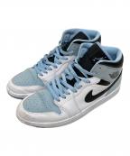 NIKEナイキ）の古着「Air Jordan 1 Mid Ice Blue Nubuck/エアジョーダン1ミッドアイスブルーヌバック」｜ブルー