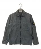 STONE ISLANDストーンアイランド）の古着「zip front over shirt」｜グレー