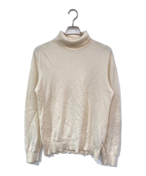 JOHNSTONS OF ELGIN（ジョンストンズオブエルガン）JOHNSTONS OF ELGIN (ジョンストンズオブエルガン) カシミヤ100％ ニット アイボリー サイズ:40の古着・服飾アイテム