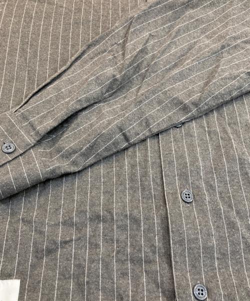 WTAPS（ダブルタップス）WTAPS (ダブルタップス) COTTON.FLANNEL.STRIPE グレー サイズ:02の古着・服飾アイテム