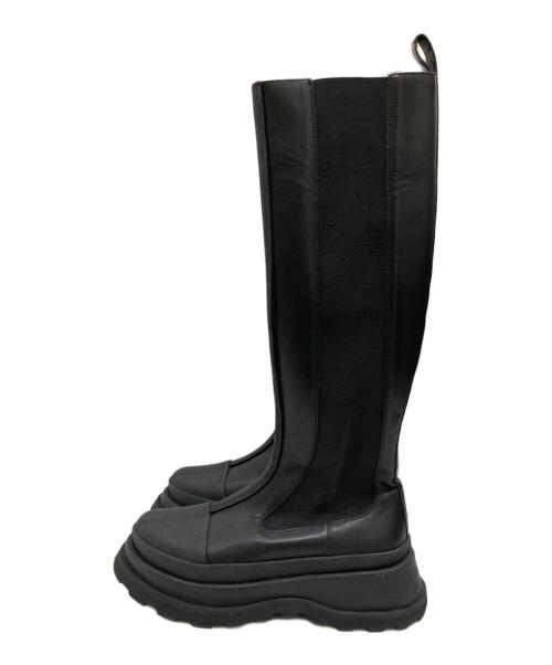 JIL SANDER（ジルサンダー）JIL SANDER (ジルサンダー) Knee Chelsea Boots/ニーチェルシーブーツ ブラック サイズ:SIZE 39の古着・服飾アイテム