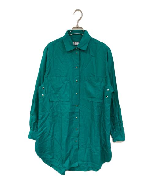 DIESEL（ディーゼル）DIESEL (ディーゼル) D-SUPER-ICOT シャツ グリーン サイズ:Sの古着・服飾アイテム