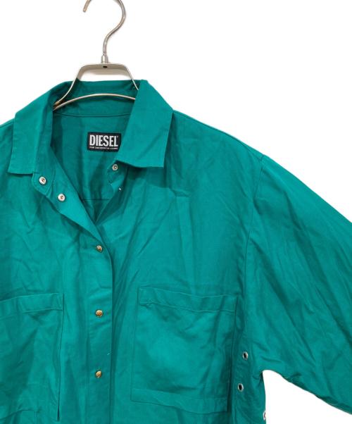 DIESEL（ディーゼル）DIESEL (ディーゼル) D-SUPER-ICOT シャツ グリーン サイズ:Sの古着・服飾アイテム
