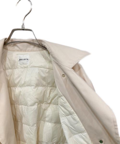 NOLLEY'S（ノーリーズ）NOLLEY'S (ノーリーズ) インナーダウンショートブルゾン ホワイト サイズ:SIZE 38の古着・服飾アイテム