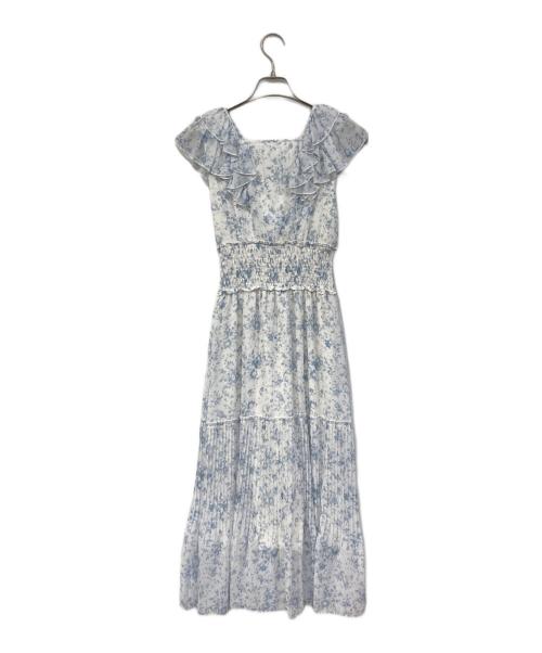Snidel（スナイデル）Snidel (スナイデル) プリーツフリルワンピース スカイブルー サイズ:SIZE 0の古着・服飾アイテム