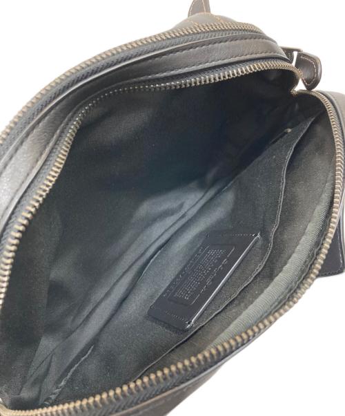 COACH（コーチ）COACH (コーチ) レザーウエストバッグ ブラックの古着・服飾アイテム
