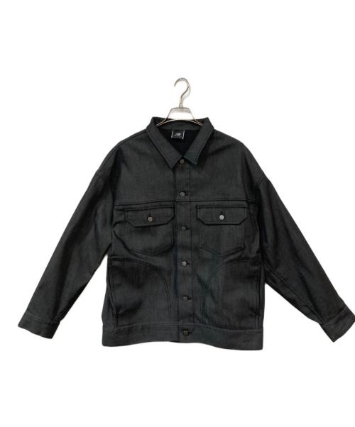 NEW BALANCE（ニューバランス）NEW BALANCE (ニューバランス) MET24 Denim Cardigan ブラック サイズ:SIZE Lの古着・服飾アイテム