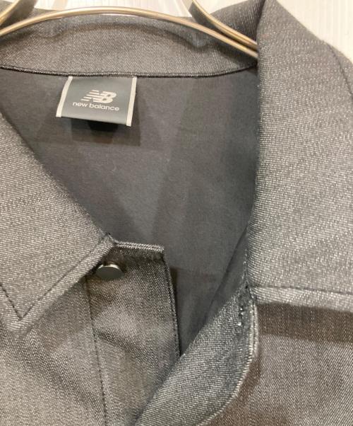 NEW BALANCE（ニューバランス）NEW BALANCE (ニューバランス) MET24 Denim Cardigan ブラック サイズ:SIZE Lの古着・服飾アイテム
