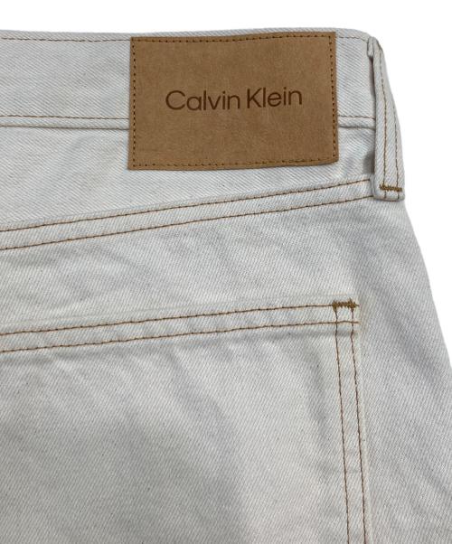 Calvin Klein（カルバンクライン）Calvin Klein (カルバンクライン) リラックスストレートパンツ ホワイト サイズ:SIZE 34の古着・服飾アイテム
