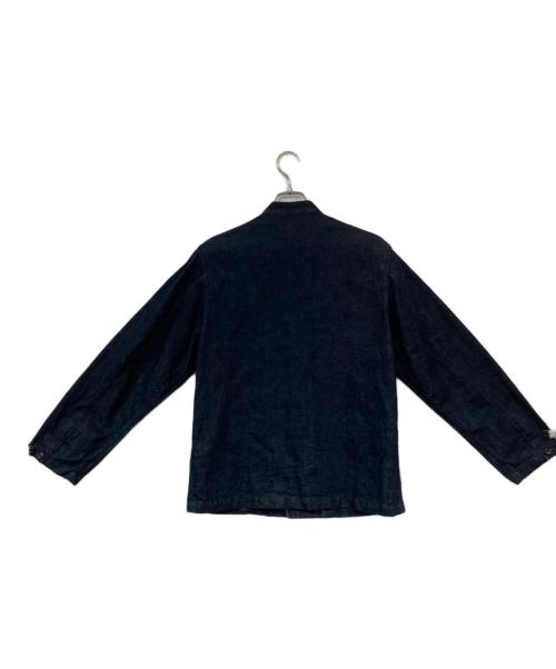 confect（コンフェクト）confect (コンフェクト) リネン混 デニムスタンドカラージャケット インディゴ サイズ:3の古着・服飾アイテム