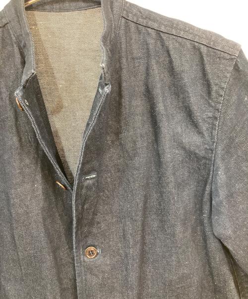 confect（コンフェクト）confect (コンフェクト) リネン混 デニムスタンドカラージャケット インディゴ サイズ:3の古着・服飾アイテム