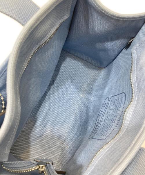 COACH（コーチ）COACH (コーチ) キャンバス カーゴ トート 26 ブルーの古着・服飾アイテム